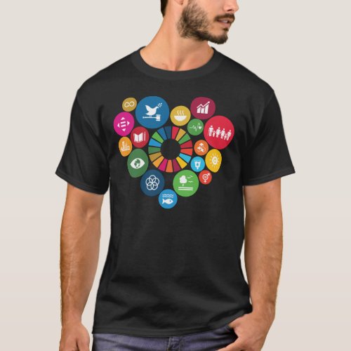 I Love Sustainable Development Goals SDGs 2030 Ess T_Shirt