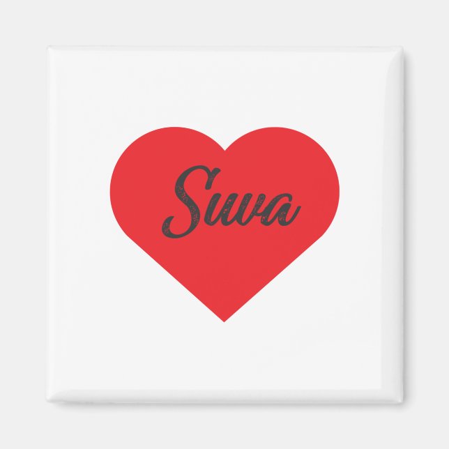 I Love Suva - Fiji Magnet (Front)