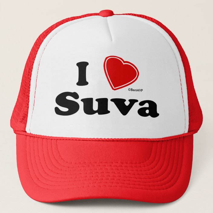I Love Suva Mesh Hat