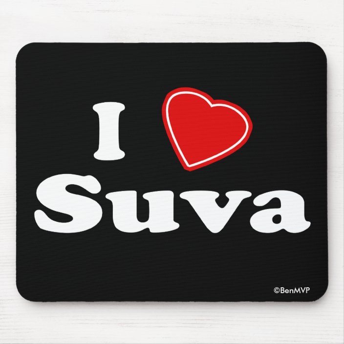 I Love Suva Mousepad