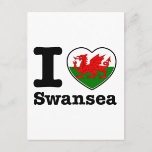 I love Swansea Postcard