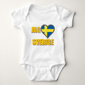 I Love Sweden (Jag Älskar Sverige) Baby Bodysuit