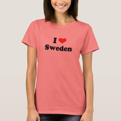 I Love Sweden Tshirt