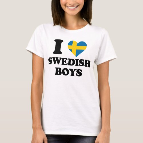 I love Swedish Boys T_Shirt