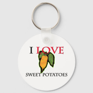 I Love Sweet Potatoes Keychain