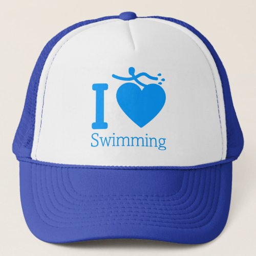 I Love Swimming Hat