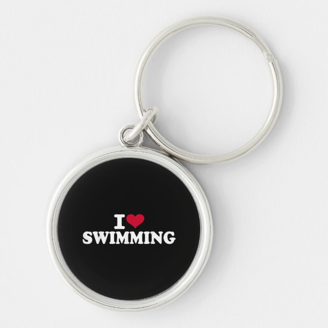 I love swimming keychain (Front)