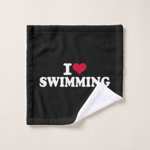 I love swimming wash cloth