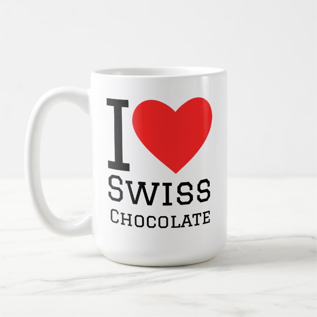 I love Swiss chocolate Coffee Mug (Left)
