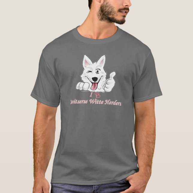 I love Swiss white shepherds T-Shirt (Front)