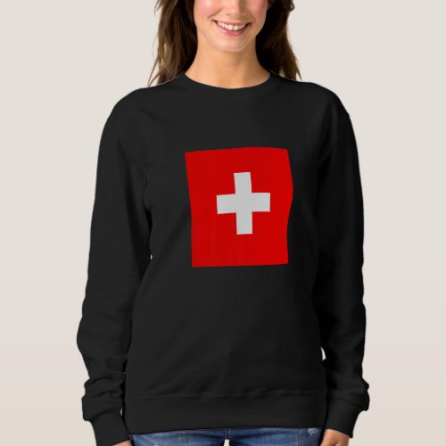 I Love Switzerland Alps Enjoy Switzerland Flag Gra Sweatshirt