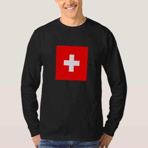 I Love Switzerland Alps Enjoy Switzerland Flag Gra T_Shirt