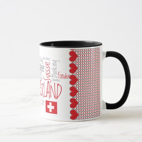 I Love Switzerland Favorite Swiss Things Mug