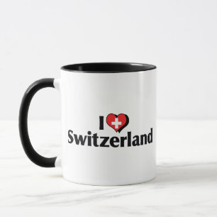 I Love Switzerland Flag Mug