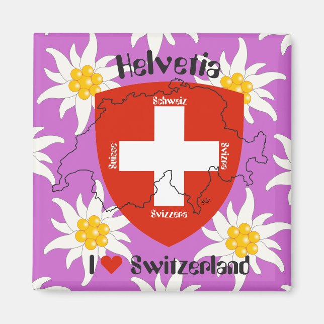 I love Switzerland Magnet (Front)