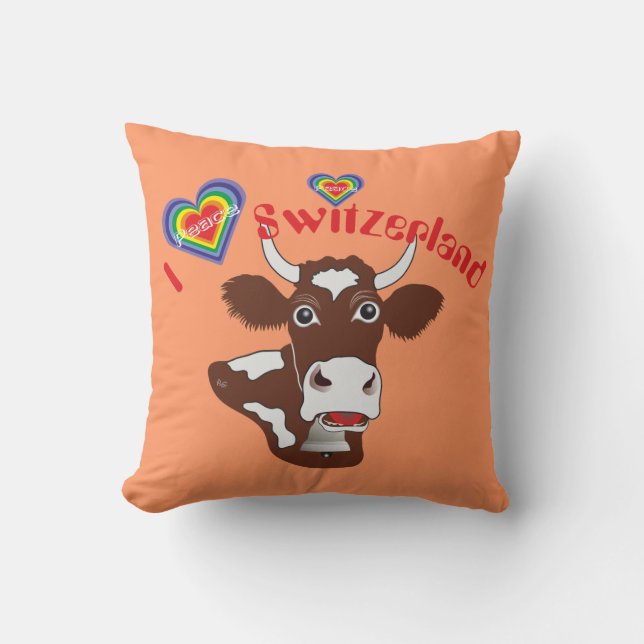 I love Switzerland pillow (Front)