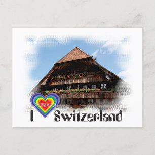 I love Switzerland postcard