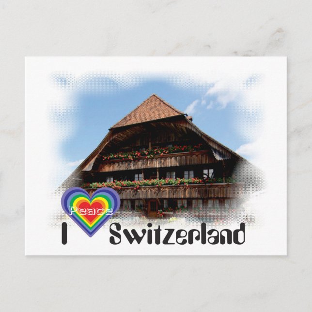 I love Switzerland postcard (Front)