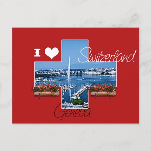 I love Switzerland Postcard
