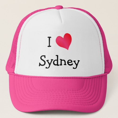 I Love Sydney Trucker Hat