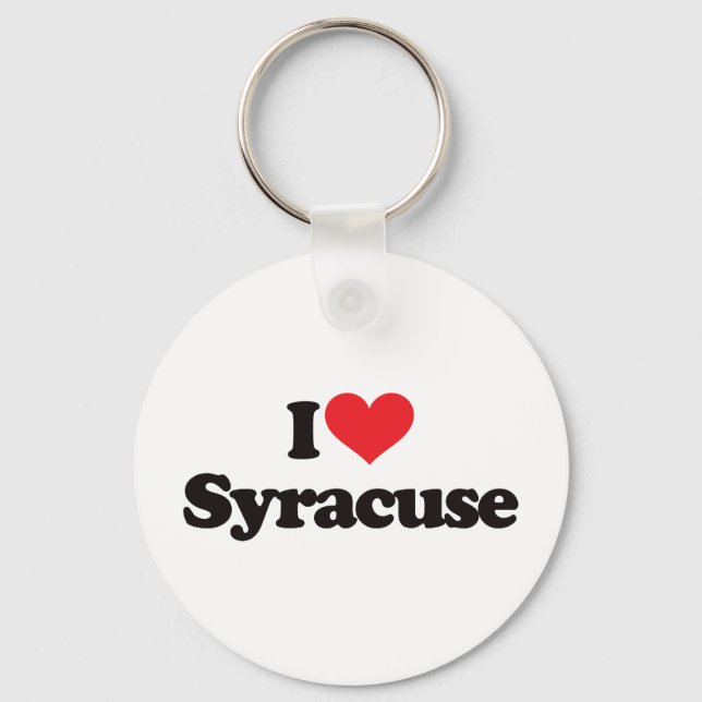 I Love Syracuse Keychain (Front)