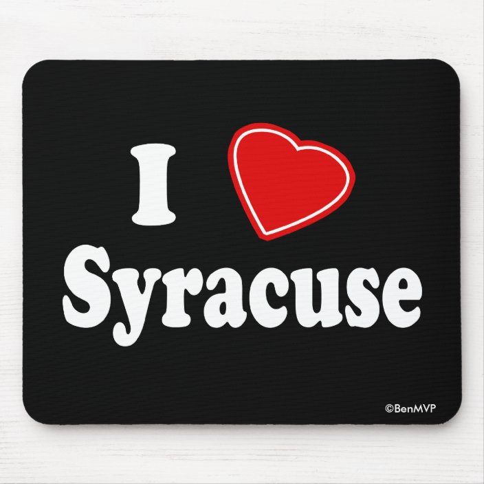I Love Syracuse Mouse Pad