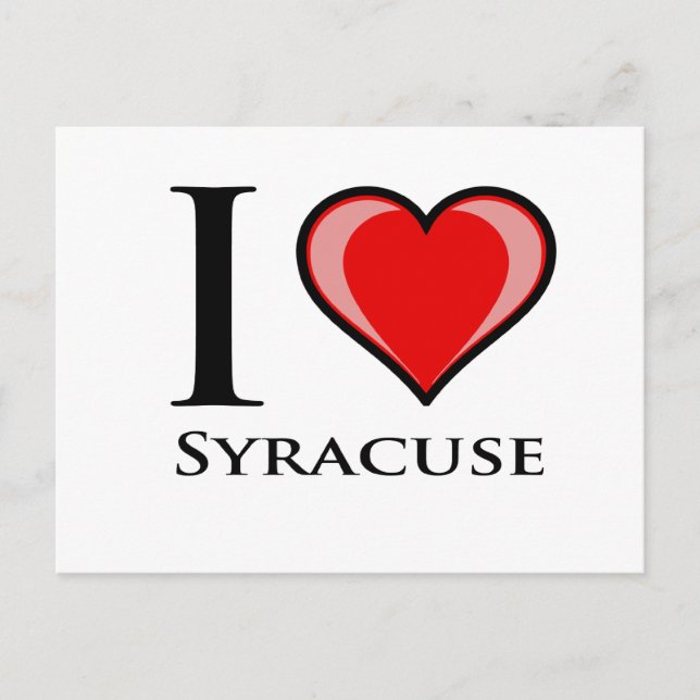 I Love Syracuse Postcard (Front)