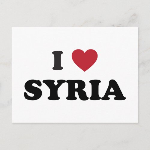 I Love Syria Postcard