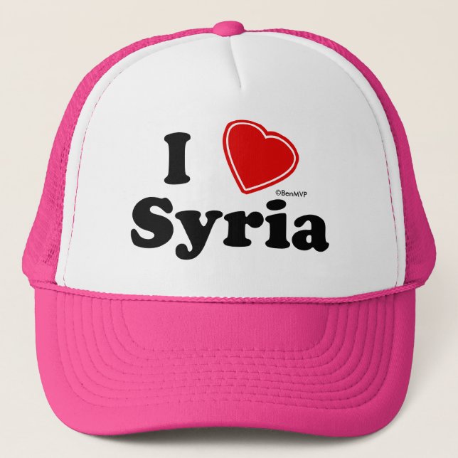I Love Syria Trucker Hat (Front)