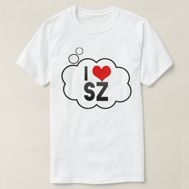 I Love SZ T-Shirt | Zazzle