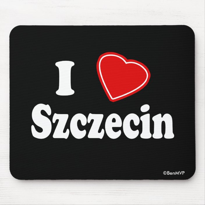 I Love Szczecin Mouse Pad