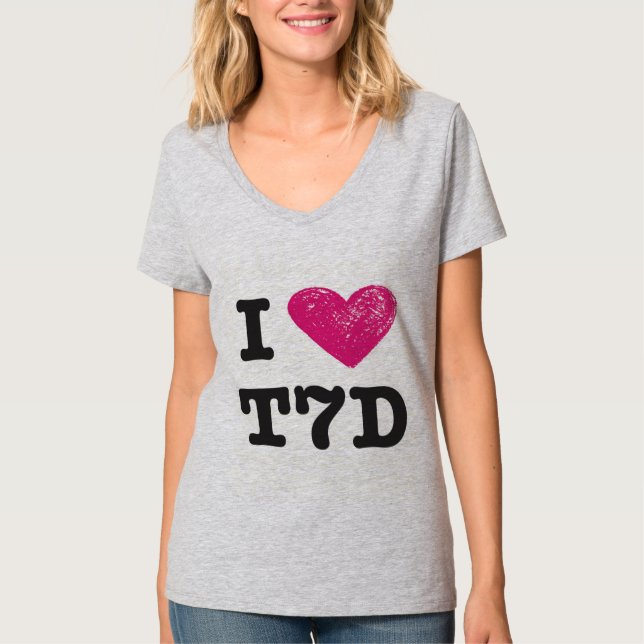I love T7D Football shirt (Front)
