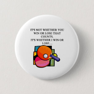 i love table tennis button