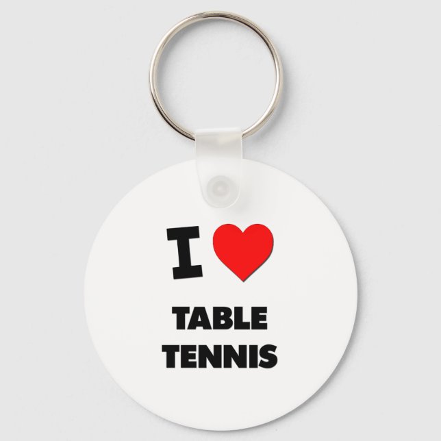 I love Table Tennis Keychain (Front)