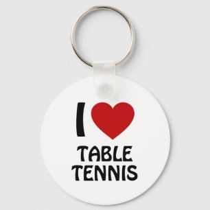 I love Table tennis Keychain