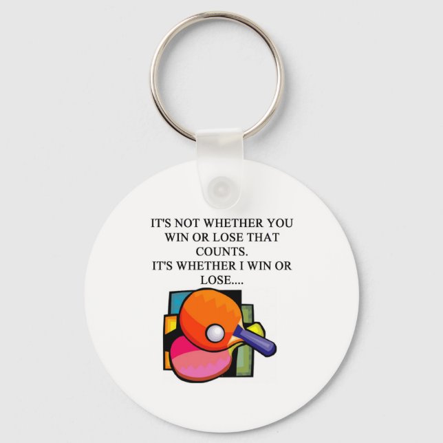 i love table tennis keychain (Front)