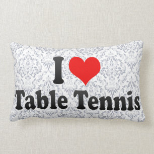 I love Table Tennis Lumbar Pillow