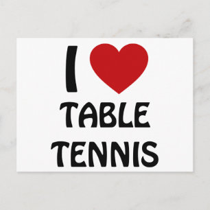I love Table Tennis Postcard