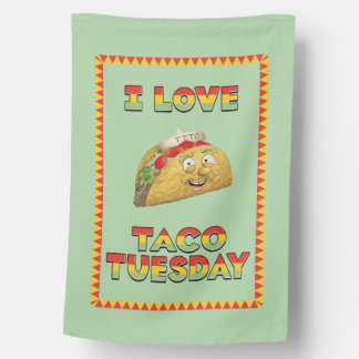I Love Taco Tuesday House Flag