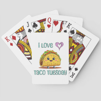 I Love Taco Tuesday Poker Cards
