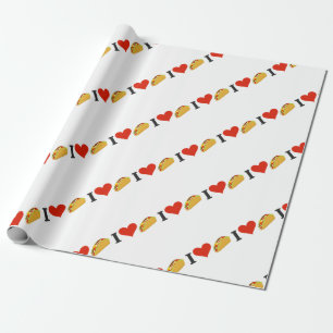 I Love Tacos For Taco Lovers Wrapping Paper