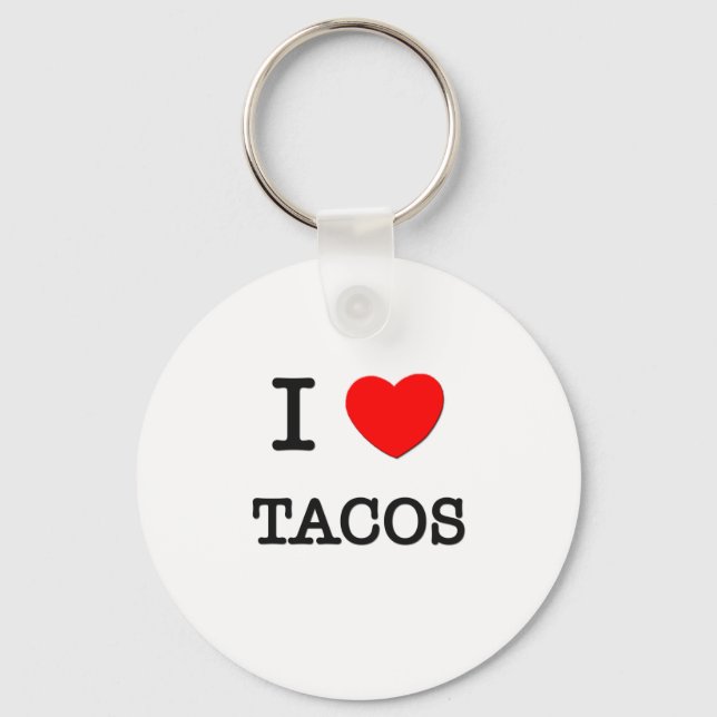 I Love Tacos Keychain (Front)