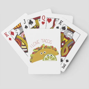I Love Tacos Poker Cards