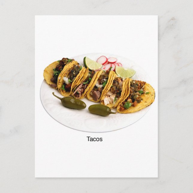i love tacos postcard (Front)