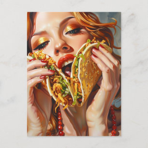 I Love Tacos Postcard