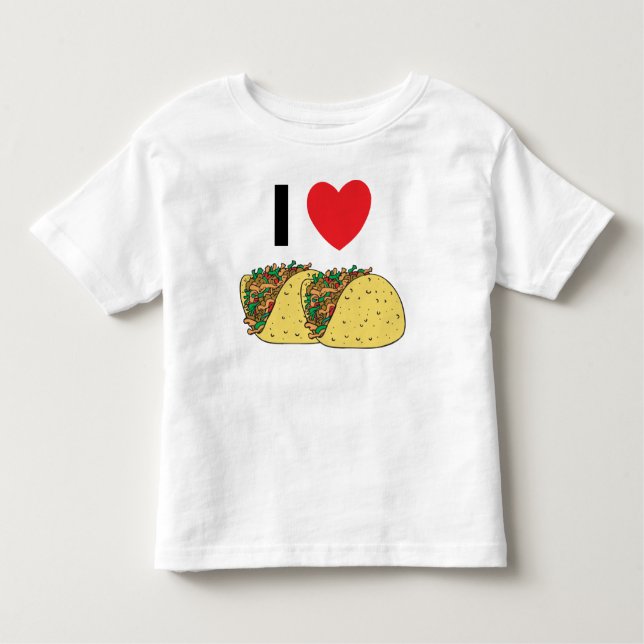 I Love Tacos Toddler T-shirt (Front)