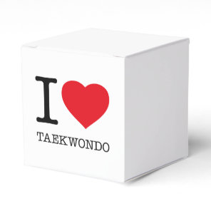 I LOVE TAEKWONDO FAVOR BOXES