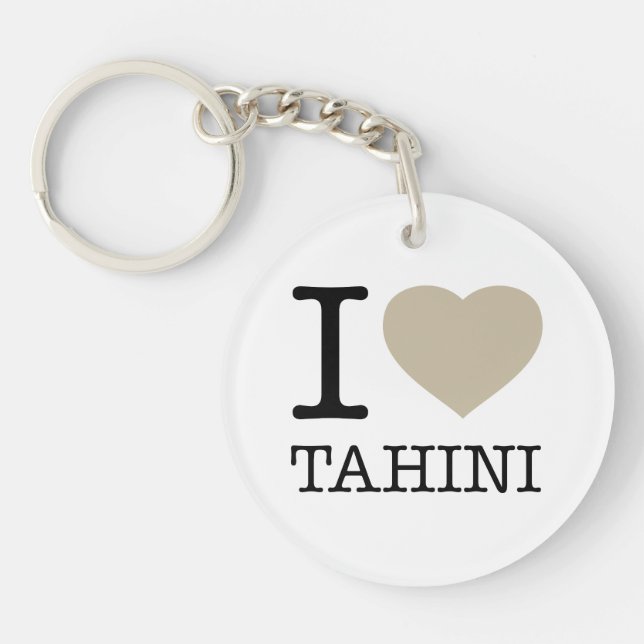 I LOVE TAHINI KEYCHAIN (Front)