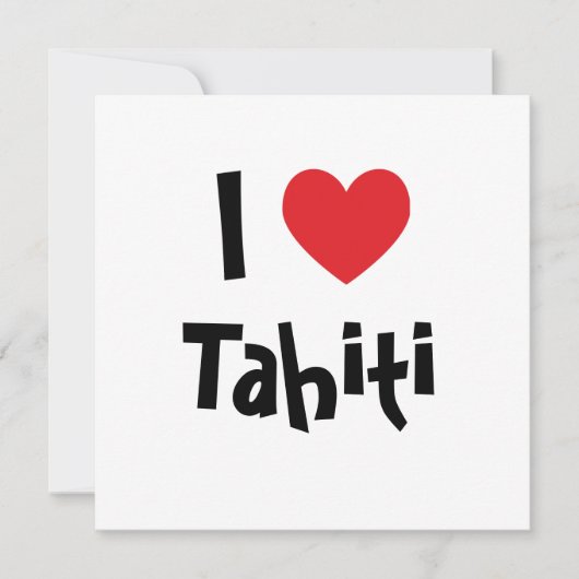 I Love Tahiti (Front)