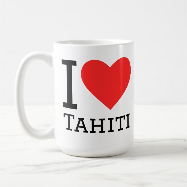 I love Tahiti Coffee Mug (Left)